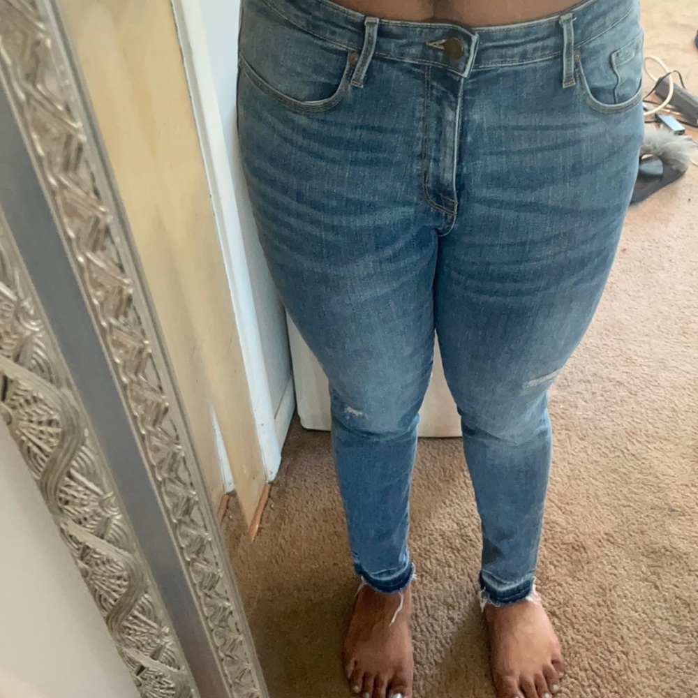 High Rise Denim Skinny Jeans